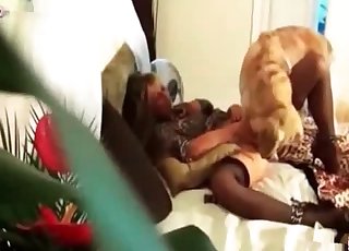 Naked pussy being pleasured
