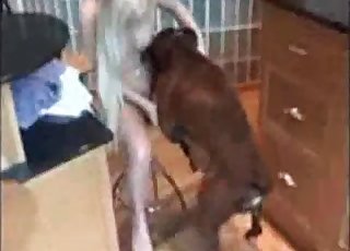 Masturbating to seduce that animal