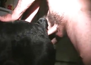 Dirty anal action in the bestiality style