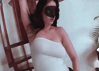 This girl in a mask is hot