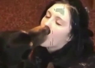 Rjavolaska si želi, da bi jo pes pofukal v usta