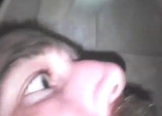 Bearded guy prefers oral bestiality sex up close