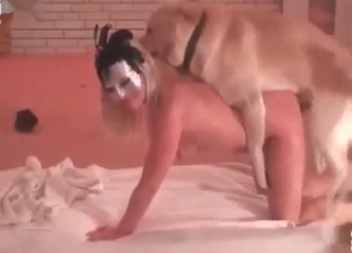 Doggystyle puppy fuck for a kinky blonde diva