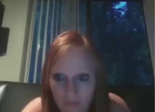 Good-looking blonde lets this dog eat her out