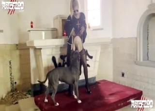 Fantastičen prizor seksa s pohotnim psom, ki ni