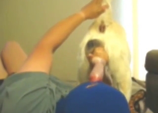 Sıcak oral sekse ihtiyaç duyan bir canavar için sıcak fellatio