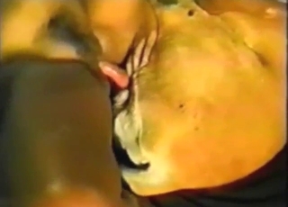 Soft-looking zoophile riding a brown dog's dick