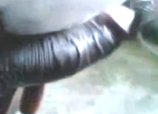 Animal's tight asshole gets stretched by a guy