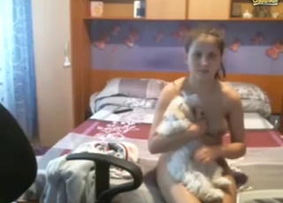 Blowjob skills of a brunette slut showcased here