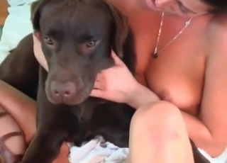 Incredibly passionate bestial entertainment for a puppy