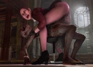 Attractive zoophile is enjoying filthy bestiality sex