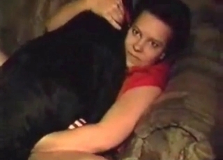Dirty bestiality with a nice black mutt