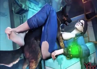 3D animated video for all fans of bestiality action