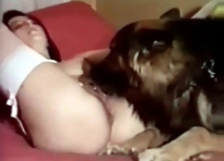 Amazing bestiality entertainment in this video