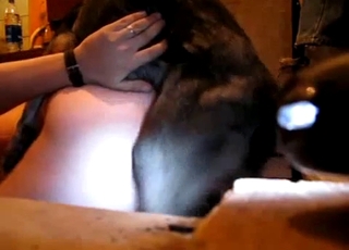 Husband and our doggy have a nice bestiality XXX