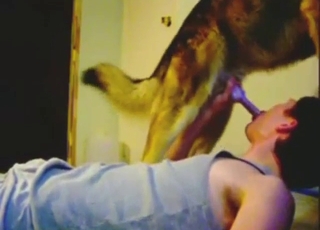 Dude will watch himself gagging on hung dog