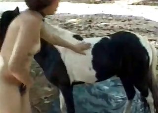 Tiny pony having a rough fuck during animal sex session
