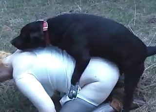 Insane animal sex with a dog