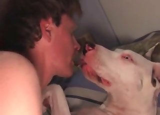 Slowly shoving spear in a mutt