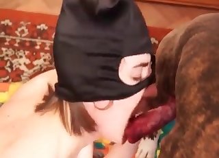 Filthy sex with a nice retriever